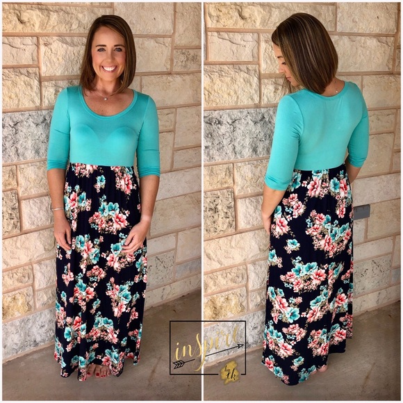 Dresses & Skirts - Navy Floral Maxi